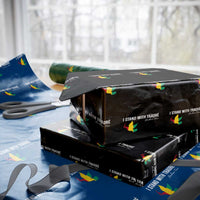 I Stand With Traoré Wrapping Paper Roll Burkina Faso Peace Dove - Wonder Print Shop