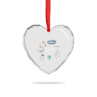 I Still Wish for You Lucky Rabbit 1111 Stars Clover Signs Heart Crystal Glass Ornament