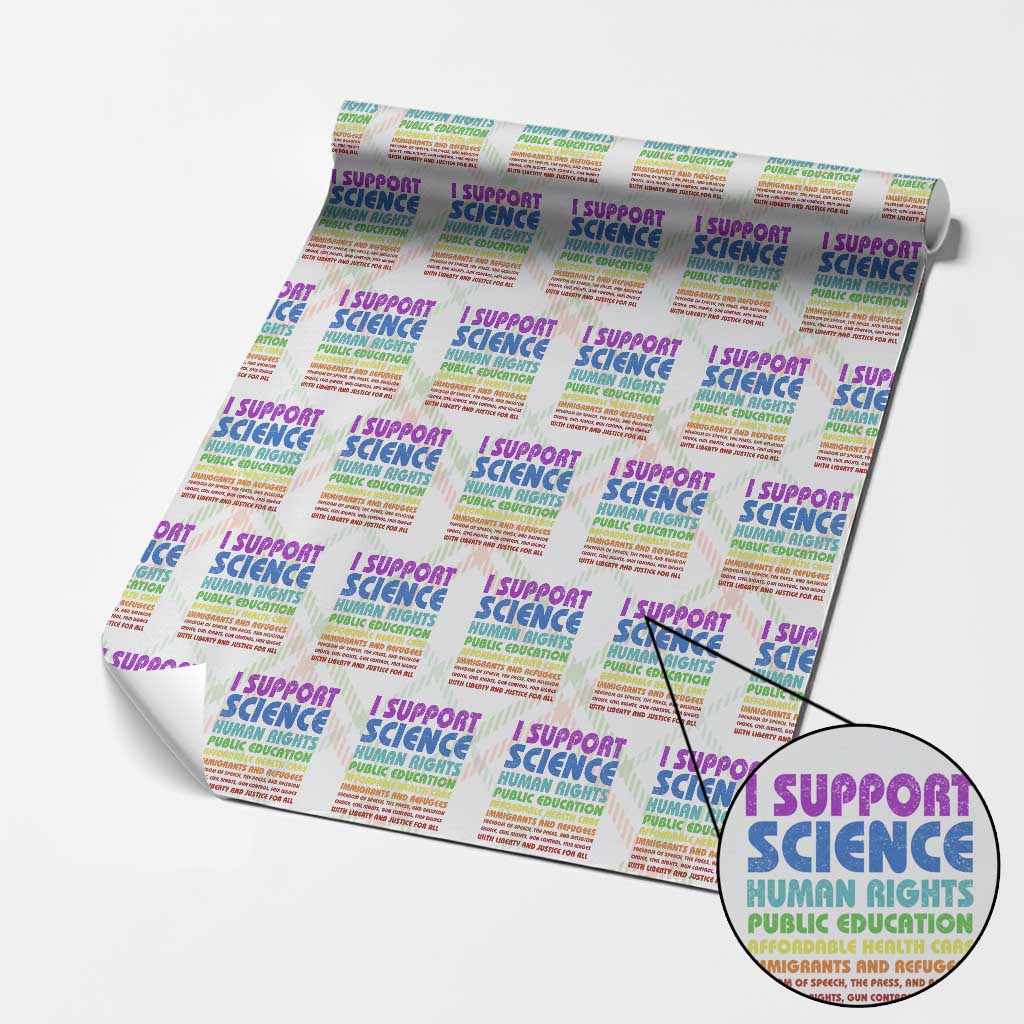 I Support Progressive Liberal Democratic Causes Protest Wrapping Paper Roll