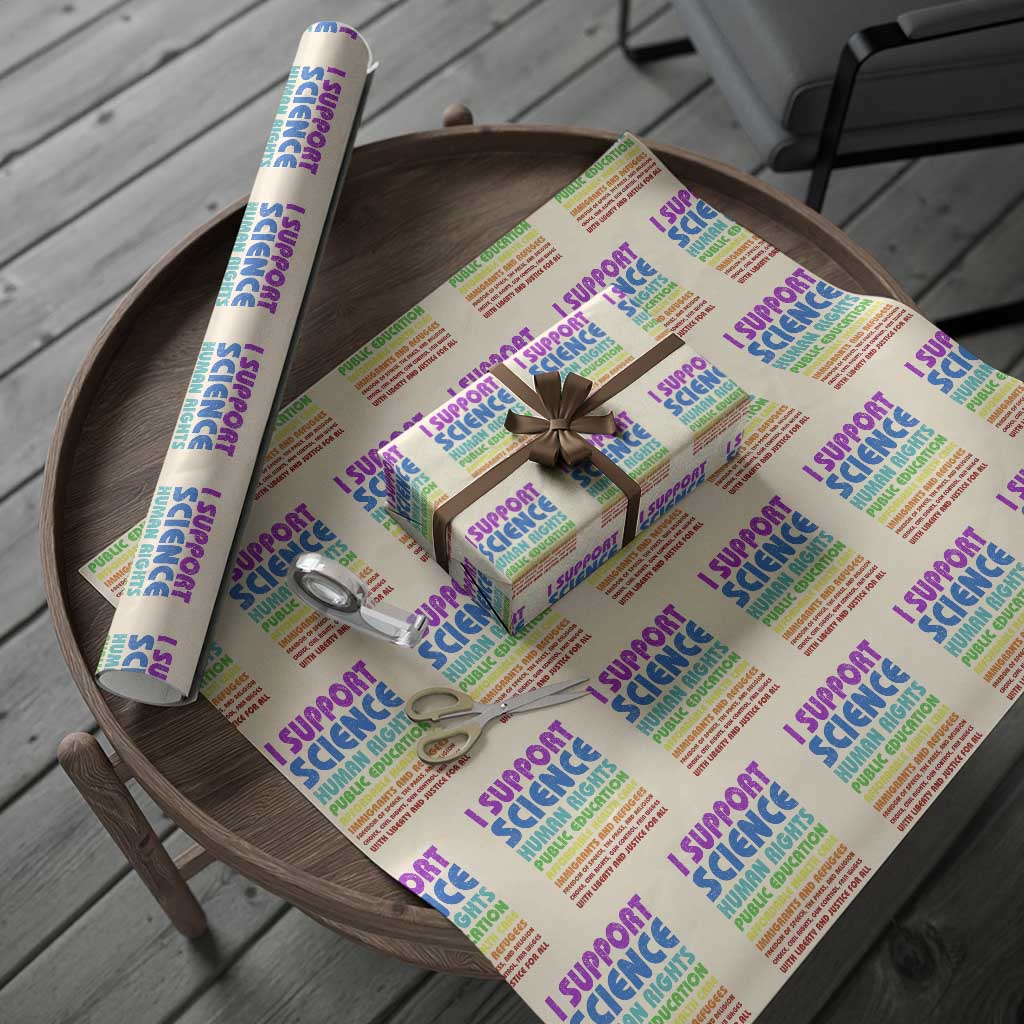 I Support Progressive Liberal Democratic Causes Protest Wrapping Paper Roll