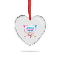 I Survived 67 Days Of School Baseball Ice Cream Heart Crystal Glass Ornament Funny Christmas Six Seven Meme - Wonder Print Shop