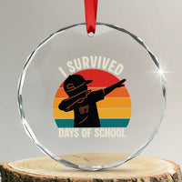 I Survived 67 Days Of School Crystal Glass Ornament Funny Boys Kids - Wonder Print Shop