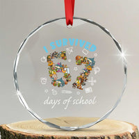 I Survived 67 Days of School Funny Six Seven Italian Brainrot Crystal Glass Ornament - Wonder Print Shop