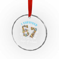 I Survived 67 Days of School Funny Six Seven Italian Brainrot Crystal Glass Ornament - Wonder Print Shop