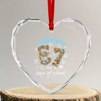 I Survived 67 Days of School Funny Six Seven Italian Brainrot Heart Crystal Glass Ornament - Wonder Print Shop