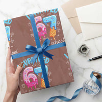 I Survived 67 Days of School Funny Six Seven Meme Wrapping Paper Roll Baseball Ice Cream Dripping - Wonder Print Shop