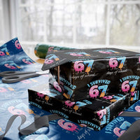 I Survived 67 Days of School Funny Six Seven Meme Wrapping Paper Roll Baseball Ice Cream Dripping - Wonder Print Shop