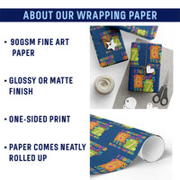 I Survived 67 Days of School Wrapping Paper Roll Funny 6 7 Six Seven Chaos Survivor for Students Teachers - Wonder Print Shop