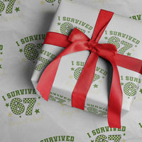 I Survived 67 Days of School Wrapping Paper Roll Funny Six Seven Meme Students Teacher Celebration - Wonder Print Shop