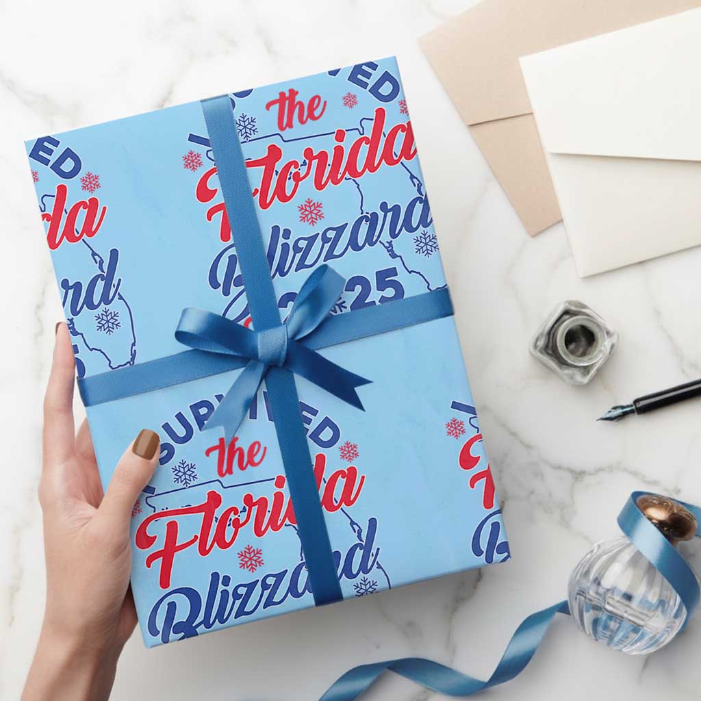 I Survived The Florida Blizzard Of 2025 Wrapping Paper Roll - Wonder Print Shop