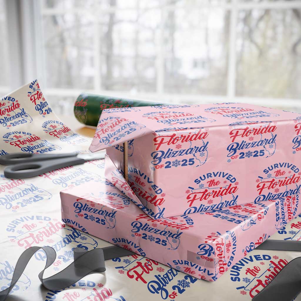 I Survived The Florida Blizzard Of 2025 Wrapping Paper Roll - Wonder Print Shop