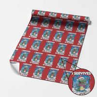I Survived The Snow In Florida Wrapping Paper Roll Funny Crocodile - Wonder Print Shop
