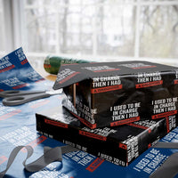 I Used To Be In Charge Then I Had A Daughter Wrapping Paper Roll Funny Girl Dad Fathers Day