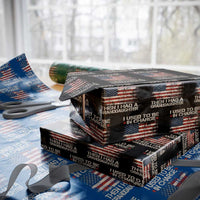 I Used To Be in Charge Then I Had A Granddaughter Wrapping Paper Roll Fathers Day Grandpa Gift American Flag