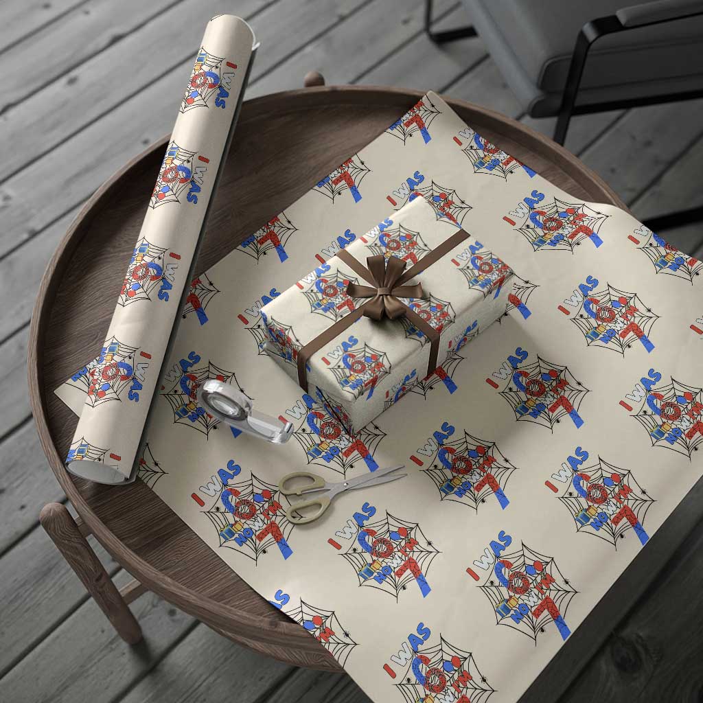 I Was 6 Now I Am 7 Wrapping Paper Roll Spider Themed Birthday Boy - Wonder Print Shop