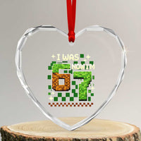 I Was 6 Now Im 7 Heart Crystal Glass Ornament Funny Six Seven 7th Birthday 67 Gaming Meme