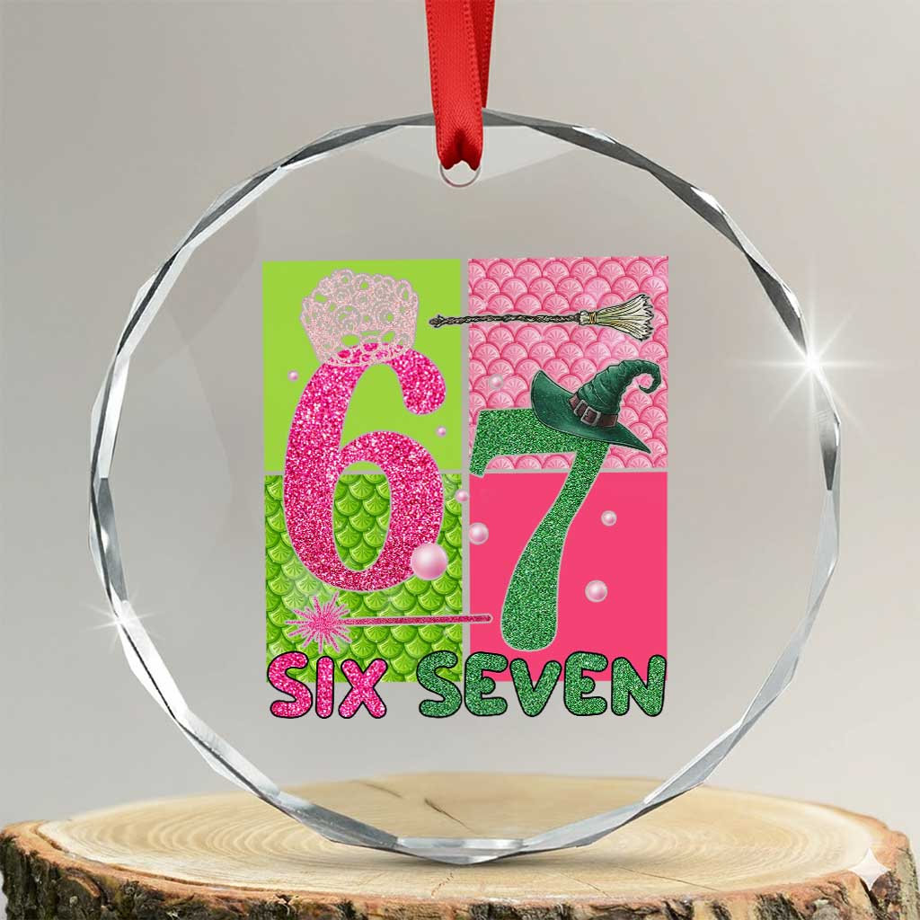 I Was Six Now I Am Seven Crystal Glass Ornament Fantasy Birthday Girl - Wonder Print Shop