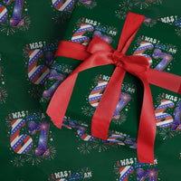 I Was Six Now I Am Seven Wrapping Paper Roll Patriotic 7th Birthday Gift