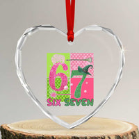 I Was Six Now I Am Seven Heart Crystal Glass Ornament Fantasy Birthday Girl - Wonder Print Shop
