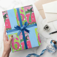 I Was Six Now I Am Seven Wrapping Paper Roll Fantasy Birthday Girl - Wonder Print Shop
