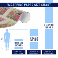 I Was Six Now I Am Seven Wrapping Paper Roll Fantasy Birthday Girl - Wonder Print Shop