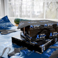 I Wear Blue For My Dad ALS Awareness Wrapping Paper Roll