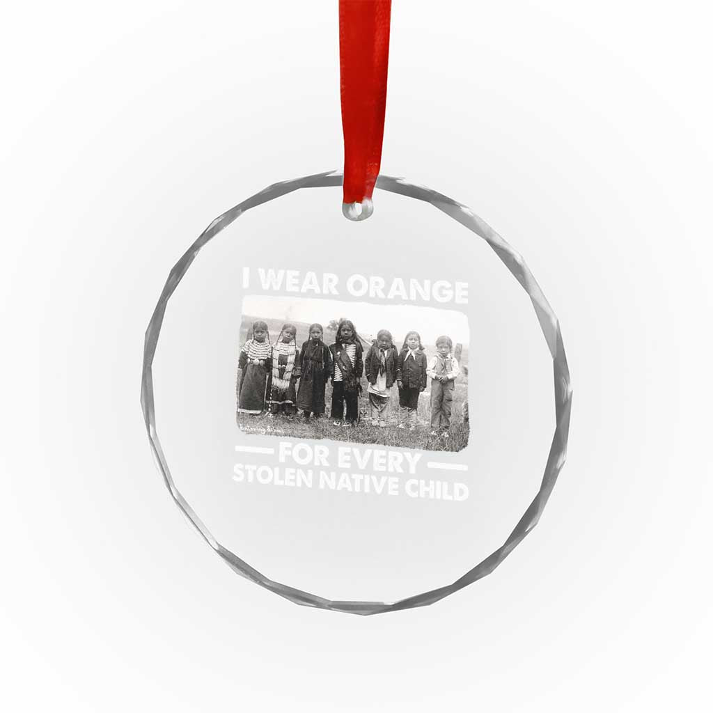 I Wear Orange For Every American Native Child Crystal Glass Ornament - Wonder Print Shop