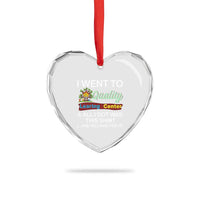 I Went to Quality Learing Center Meme Heart Crystal Glass Ornament Funny Sarcastic Viral Education Fail - Wonder Print Shop