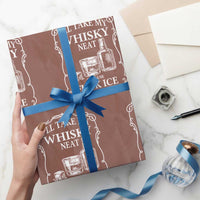 I Will Take My Whisky Neat Because F Ice Wrapping Paper Roll Whiskey Humor Edgy Political Drinking Pun - Wonder Print Shop