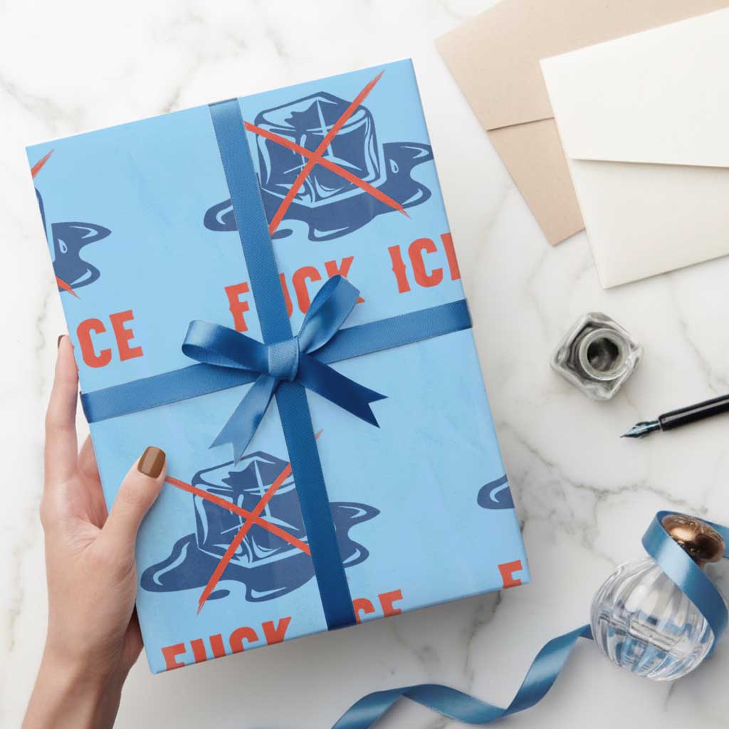 Ice Cube Anti ICE Immigration Human Rights Meme Wrapping Paper Roll