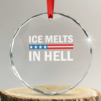 Ice Melts In Hell Crystal Glass Ornament Activist Statement Quote