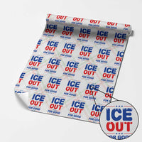 Ice Out For Good Protest Wrapping Paper Roll Justice Against Ice Political Resistance