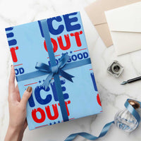 Ice Out For Good Protest Wrapping Paper Roll Justice Against Ice Political Resistance
