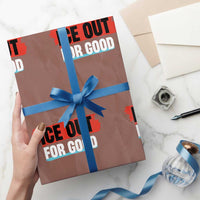 Ice Out For Good Wrapping Paper Roll Subtle Against Ice Protest Political Resistance