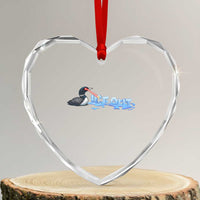 Ice Out Heart Crystal Glass Ornament Minnesota Resist Anti ICE Immigration Protest