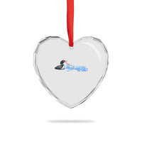 Ice Out Heart Crystal Glass Ornament Minnesota Resist Anti ICE Immigration Protest