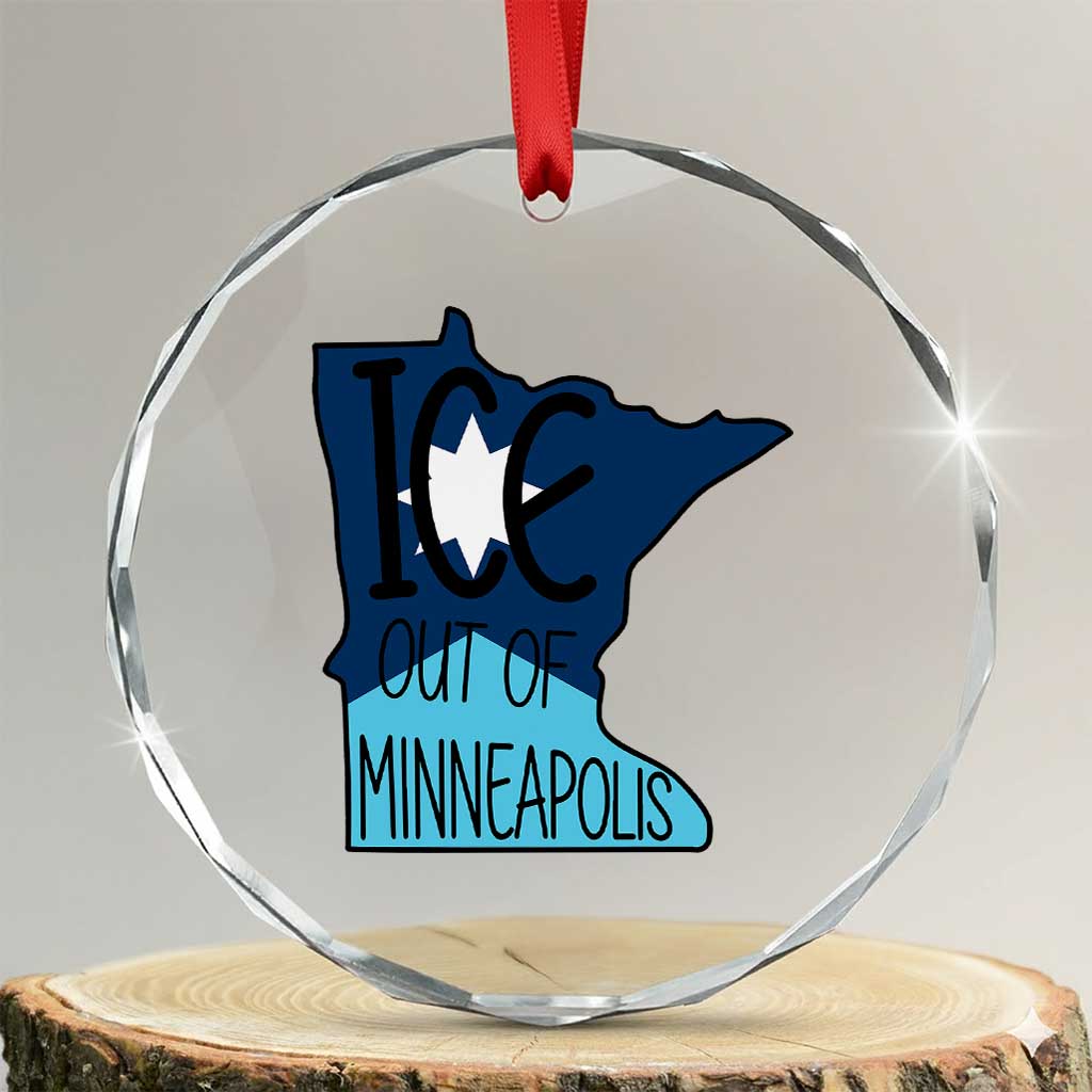Ice Out Of Minneapolis Crystal Glass Ornament Minnesota Community Support Gift