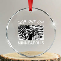 Ice Out Of Minneapolis Crystal Glass Ornament Minnesota Protest Support Gift