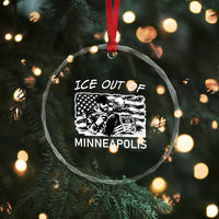 Ice Out Of Minneapolis Crystal Glass Ornament Minnesota Protest Support Gift