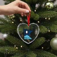 Ice Out Of Minneapolis Heart Crystal Glass Ornament Minnesota Community Support Gift