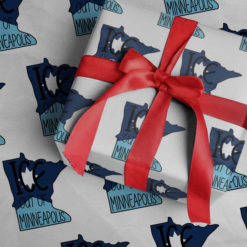 Ice Out Of Minneapolis Wrapping Paper Roll Minnesota Community Support Gift