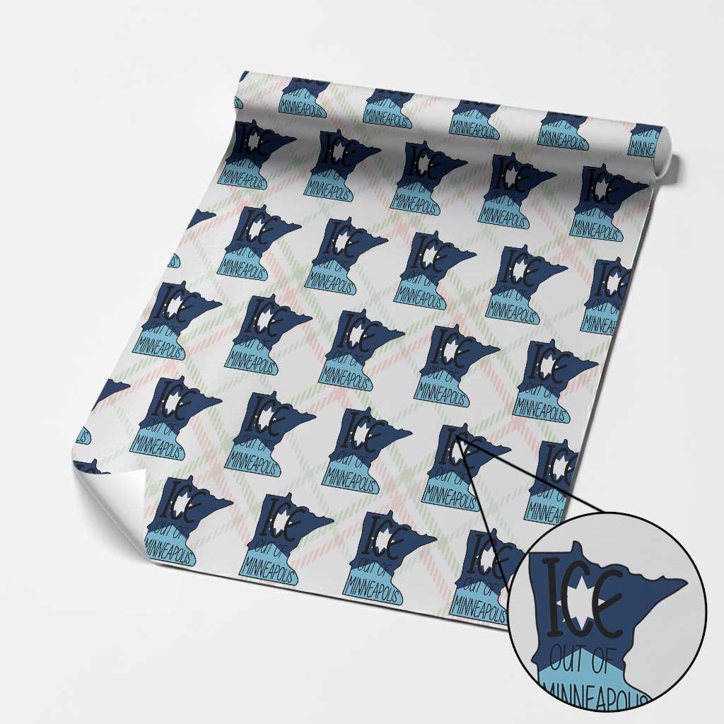 Ice Out Of Minneapolis Wrapping Paper Roll Minnesota Community Support Gift
