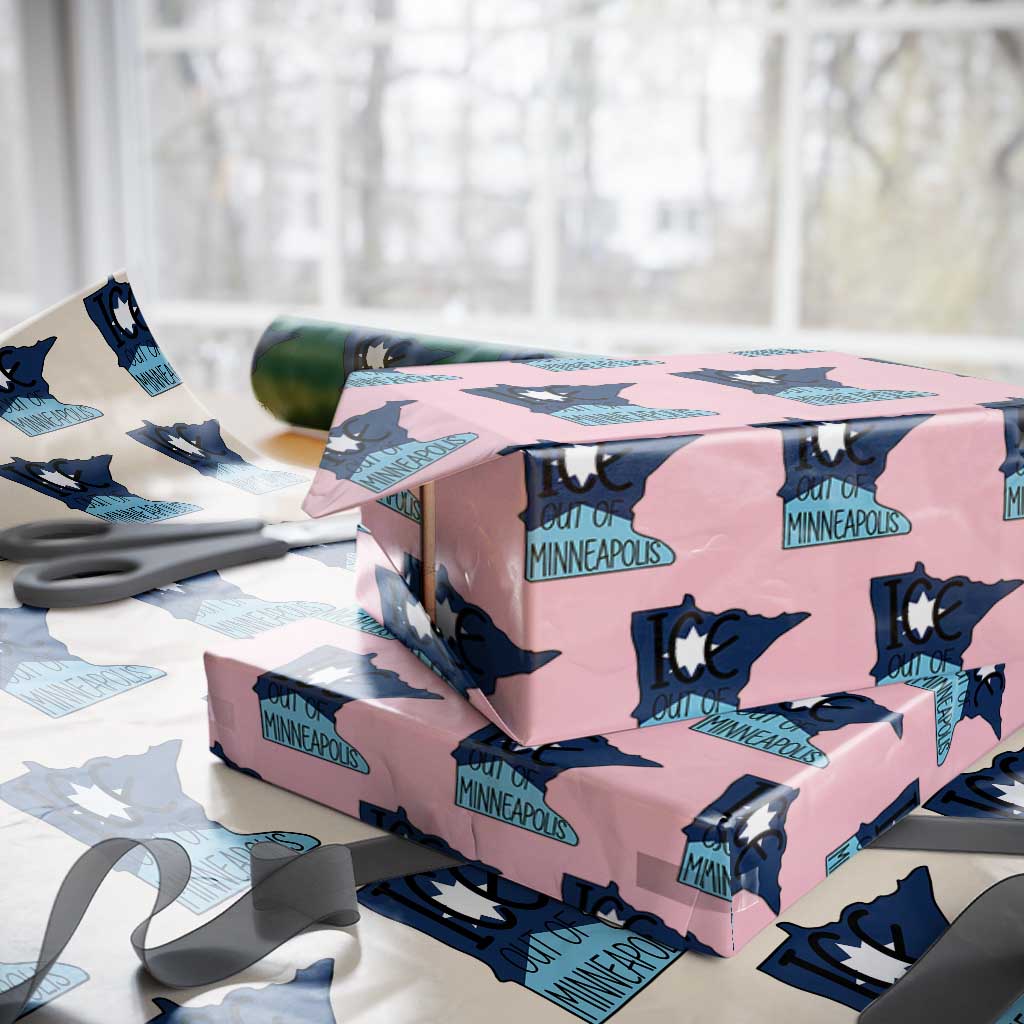 Ice Out Of Minneapolis Wrapping Paper Roll Minnesota Community Support Gift
