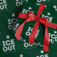 Ice Out Of Minnesota Wrapping Paper Roll MN Map Immigration Protest Community Resistance
