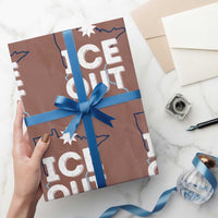 Ice Out Of Minnesota Wrapping Paper Roll MN Map Immigration Protest Community Resistance