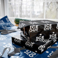 Ice Out Of Minnesota Wrapping Paper Roll MN Map Immigration Protest Community Resistance