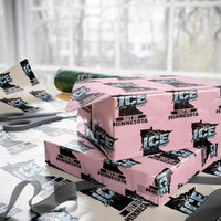 Ice Out of Minnesota Wrapping Paper Roll MN State Map Abolish Ice Protest