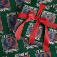 Ice Out Of Minnesota Wrapping Paper Roll Social Justice Solidarity