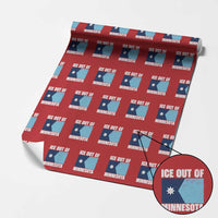 Ice Out Of Minnesota Wrapping Paper Roll State Flag Minneapolis Justice and Resistance