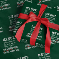 Ice Out We Are Humans We Are Americans Wrapping Paper Roll Abolish Ice Protest Statement